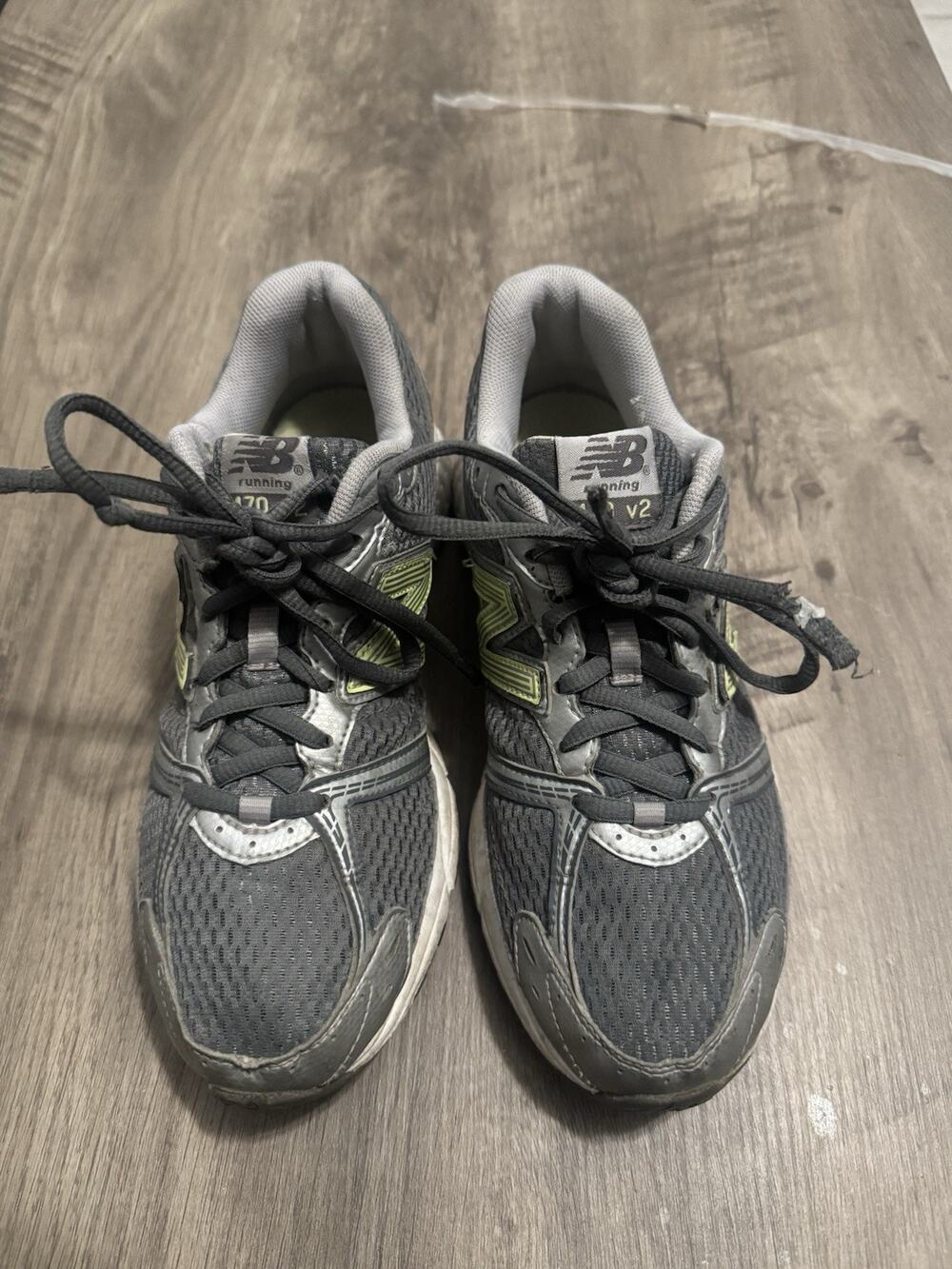 New Balance 470 v2 Women’s Running Shoes Gray Lime Green W470GL2 US 8 B EU 39